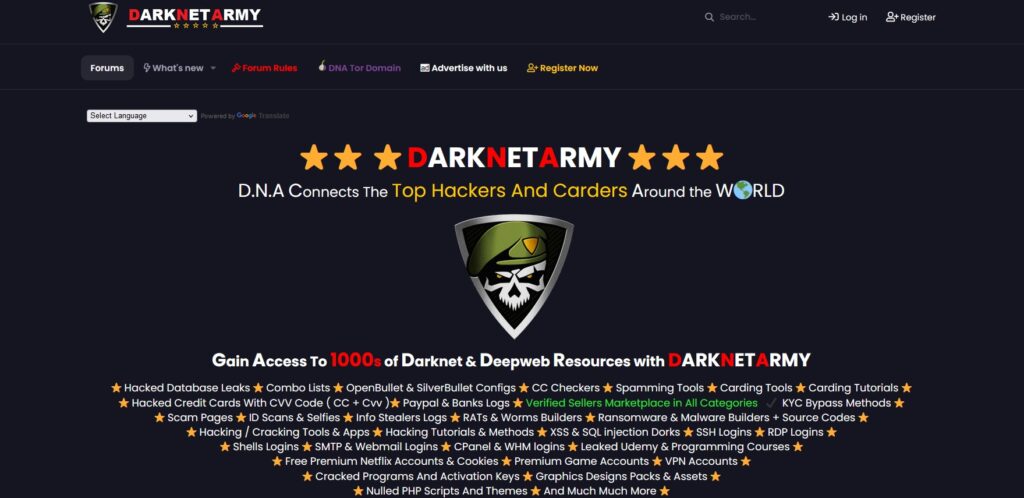 Darknet Army Forum