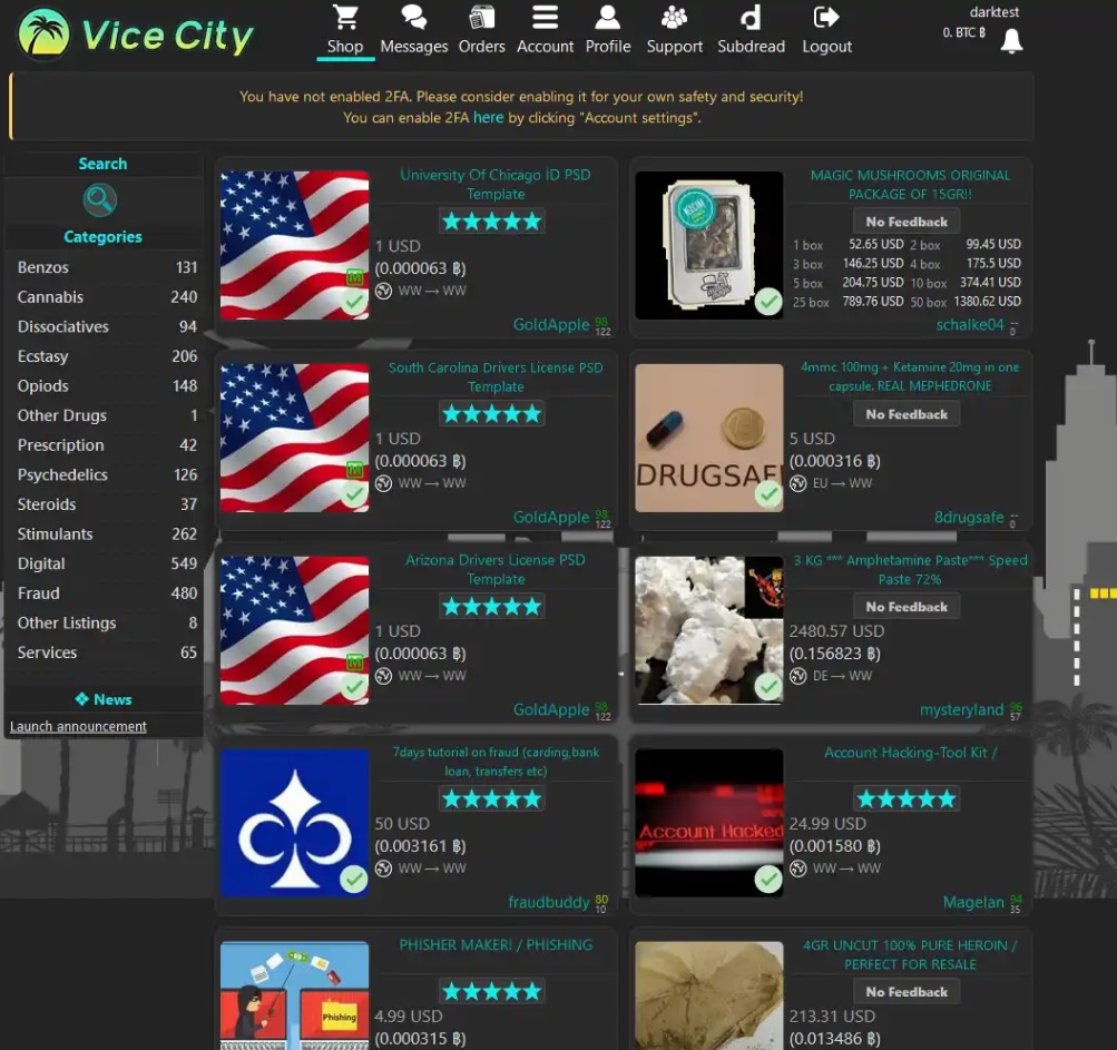 Vice City Market Links